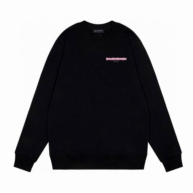 Balenciaga 巴黎世家新款粉色胶带字母印花经典，日常穿搭卫衣，高克重面料超级舒适！ 元素碰撞！让整款气质升提一个档次！时尚而平不庸！低调百搭又具有品牌特