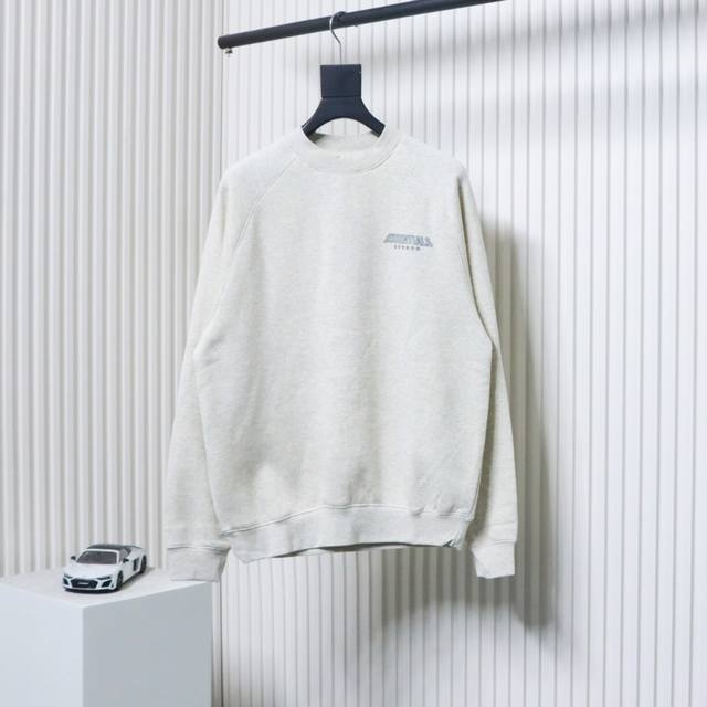 Fear of God FOG 复线 24FW 立体字母圆领卫衣 成衣加绒款采用380g面料，不加绒款采用350g面料，螺纹采用420g双纱1：1螺纹。帽子采用