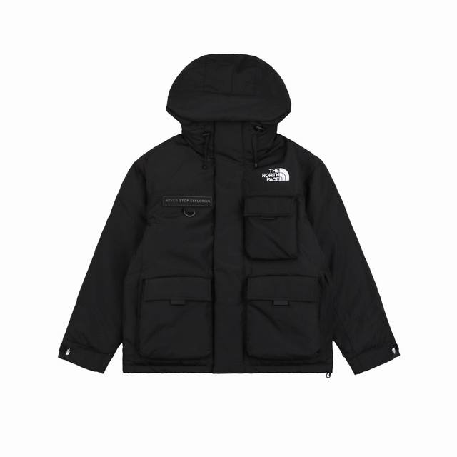 顶级版本 The North Face 北面 23Fw 多口袋工装羽绒服-黑色 亚太黑标线，四袋工装风，RDS优质保暖羽绒，轻量化和保暖性得到提升，AIR DO