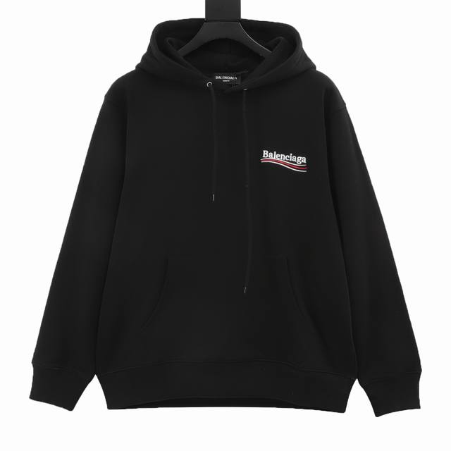 巴黎世家Balenciaga 经典款可乐刺绣连帽卫衣 SIZE:S-XL