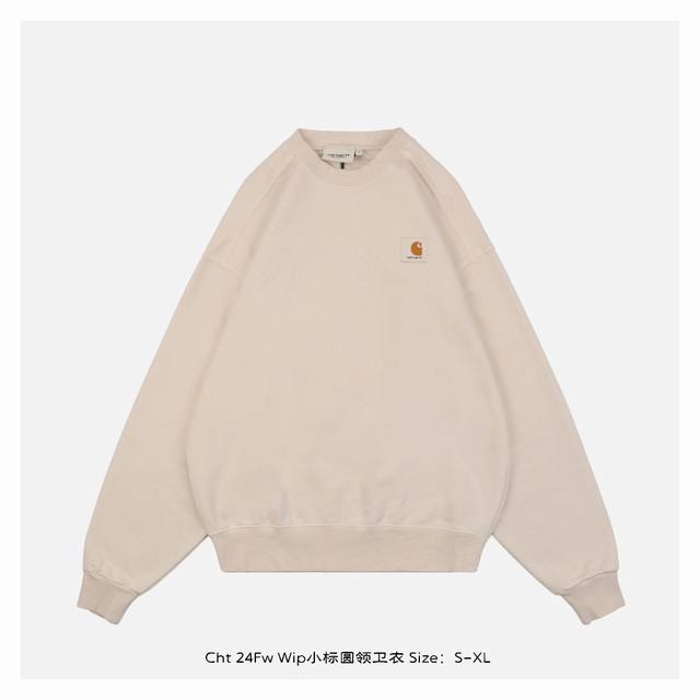 Carhartt 卡哈特 24Fw Wip小标圆领卫衣 衣采用重水洗工艺，优良的面料才能反复经得起考验，复古做旧的效果充满腔调 领口、袖口、下摆，宽厚的螺纹加持