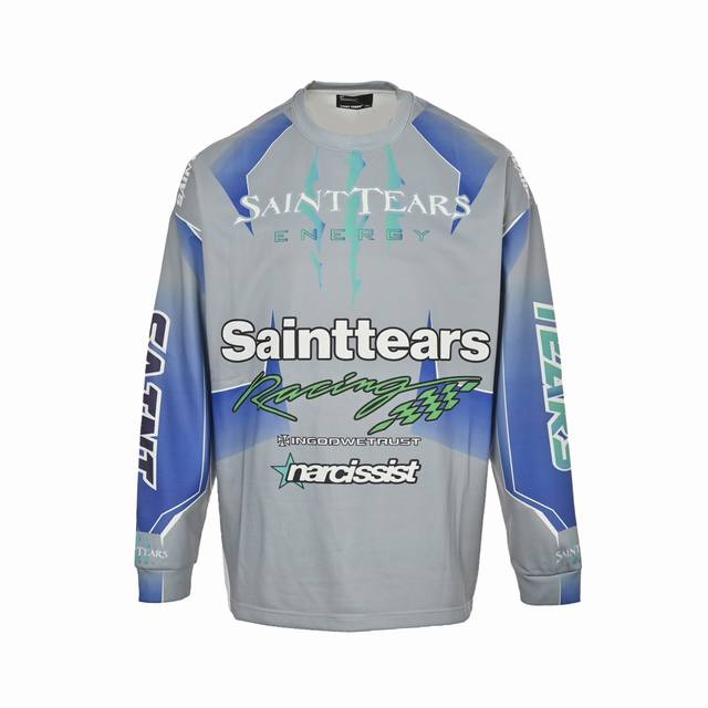 Saint michael tears vintage满印长袖T恤 Size:M-XL