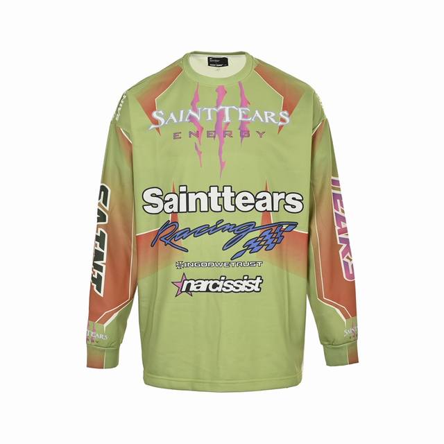 Saint michael tears vintage满印长袖T恤 Size:M-XL