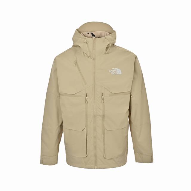 The North Face 北面 23Fw 多口袋工装冲锋衣夹克外套 THEN0RTHFACE北面新大口袋海外高端工装防风黑武士冲锋衣男女情侣外套，专柜1:1