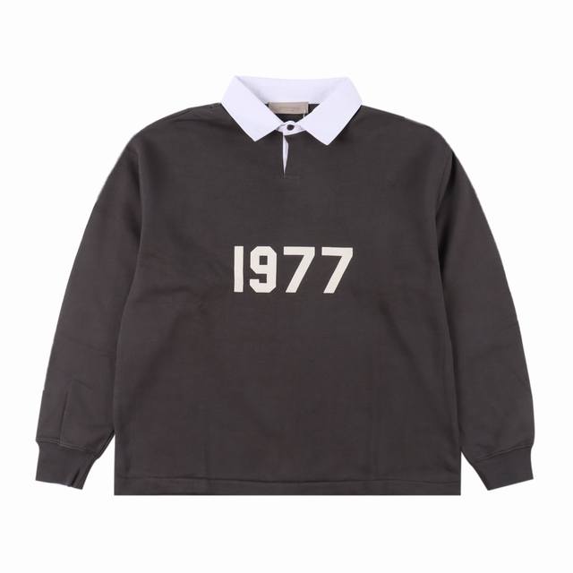 Fear of God FOG essential 复线 1977植绒Polo领卫衣 内衬毛圈 面料舒适 男女均可上身驾驭 面料采用420G双股精梳棉 手感舒适