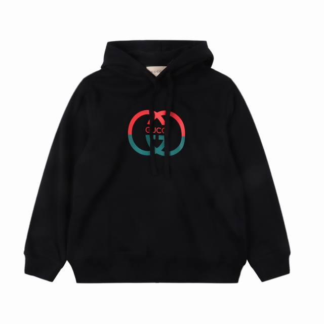 古驰GUCCI经典款 红绿双G印花卫衣 size：S-XL