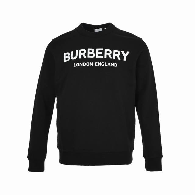 Burberry 巴宝莉 经典字母印花圆领卫衣 采用100%定织460g低弹无尘精棉面料，每一条都是手工单独裁剪，舒适灵便，可以说是怎么穿怎么舒服了采用100%