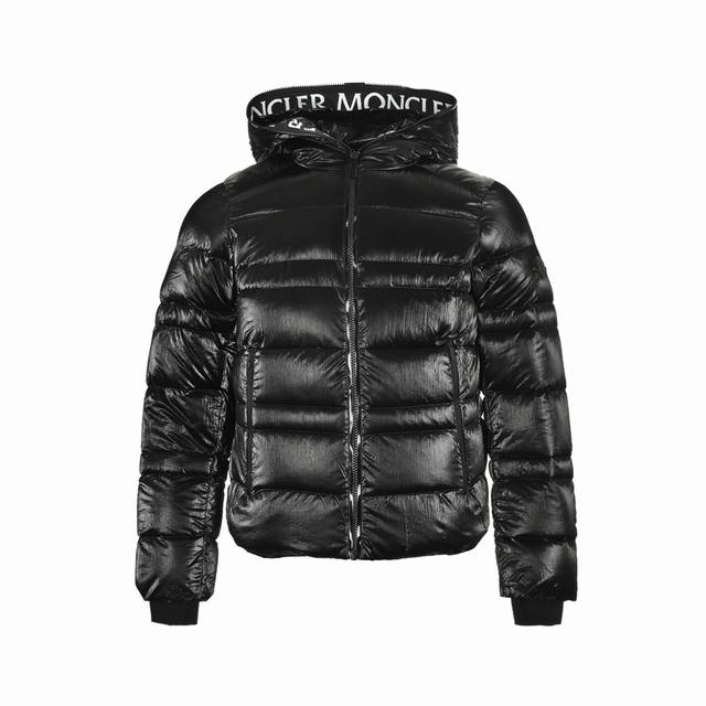 Moncler 蒙口 22Fw Theron 亮面连帽LOGO羽绒服 #正品级：056款黑色 #Moncler 蒙口#Tharon 22FW新品亮面连帽LOGO