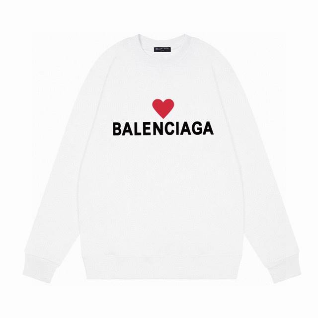 Balenciaga 巴黎世家新款情人节字母印花经典，日常穿搭卫衣，高克重面料超级舒适！ 元素碰撞！让整款气质升提一个档次！时尚而平不庸！低调百搭又具有品牌特色