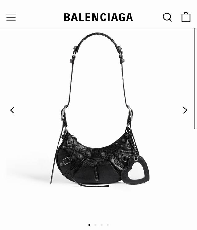 BALENCIAGA 巴黎世家 LE CAGOLE 小号肩背包 巴黎世家 专柜最新款机车包月牙包，顶级品质，随意比对，配专柜折叠礼盒包装。一共三款颜色，粉色，白