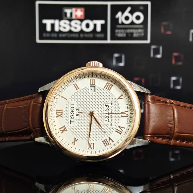 天梭-TISSOT经典力洛克男士系列 型号：T006.407.16.033.00 壳套：顶级版316精钢L 表带：进口小牛皮表带 机芯：顶级自动机械 镜面：矿物