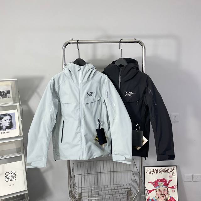 顶级版本 区别市场通货 ARC'TERYX MACAI LT 始祖鸟硬壳连帽羽绒服。 正确版本，顶级复刻 -定制五金辅料，无缝压胶，立体logo,最新科技面料，