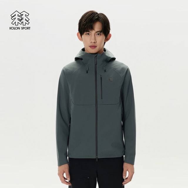 KOLON SPORT 可隆方格绒户外保暖两色软壳防泼水加绒情侣外套上衣 冬季24年新品 专柜货号LKJK4WNT18V 采用进口客供面料！科技防风 机能换季