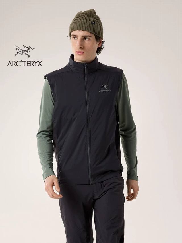 新款上新Arcteryx 始祖鸟 Nuclei Vest M 防风保暖纯色休闲运动棉马甲背心 军用C棉 ，超轻超保暖，胸前经典LOGO刺绣，非常饱满，力挺耐看，