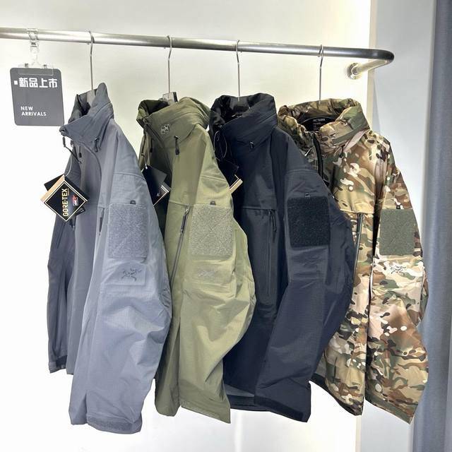 上新上新 独家臻品 ARC'TERYX 始祖鸟 leaf alpha GEN2 军鸟冲锋衣 迷彩细节补充 正品客供货的Gore-Tex防风防水保暖的面料 成份包