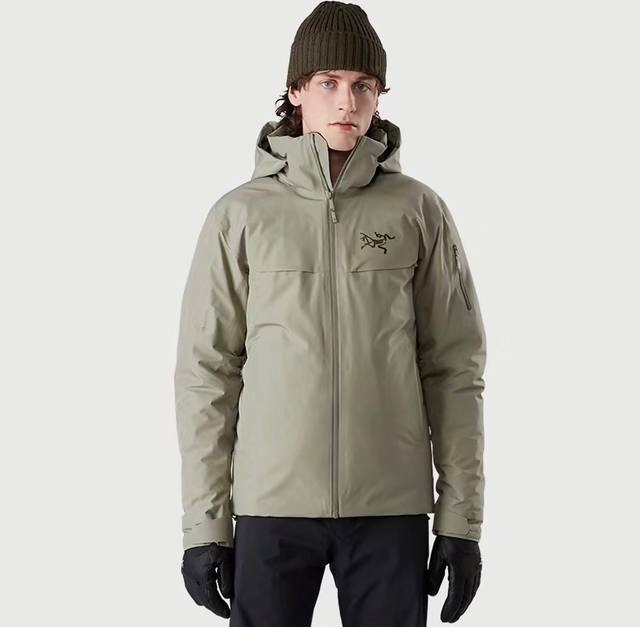 顶级帽子可拆卸版本 ARC TERYX MACAI LT GORE-TEX Jacket-Men's始祖鸟户外防水硬壳连帽拉链羽绒服滑雪服26452 整衣3D立