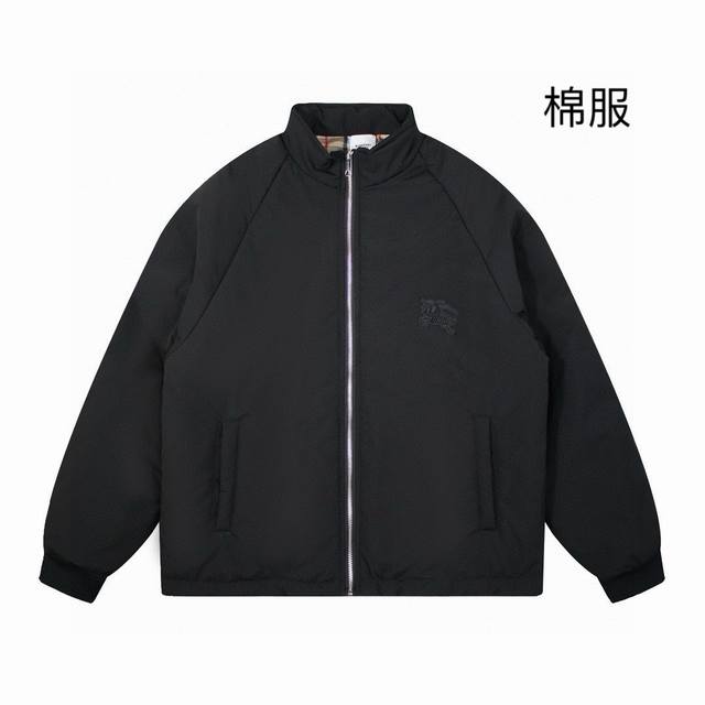 Burberry巴宝莉23新款战马骑士徽标立领棉服外套 这款真是百看不厌 经典永不过时 冬天入手绝不后悔 黑色耐脏 无性别穿搭 堪比一件艺术品 直接拉满 颜色：