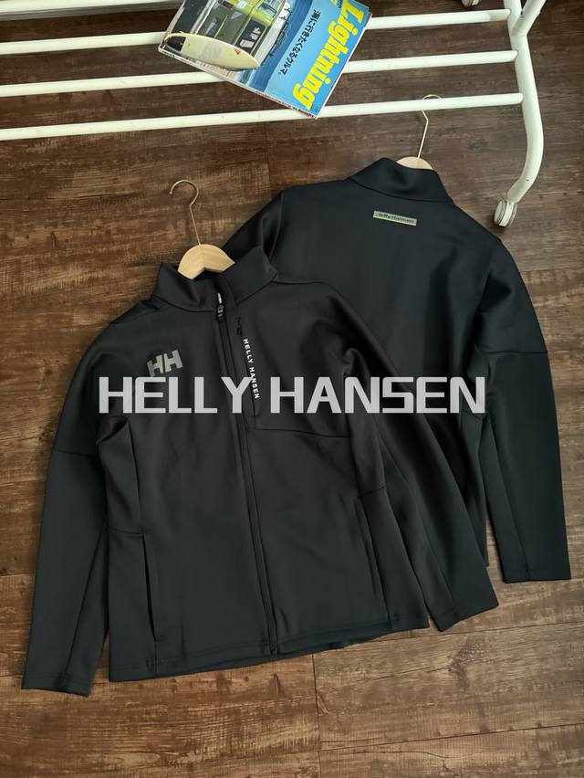 颜色：黑藏青 尺码：L到3XL HELLY HANSEN HH 24秋季男款户外徒步都市日常休闲运动柔软针织外套 线上1600+ 定织面料，户外梭织面料！速干排