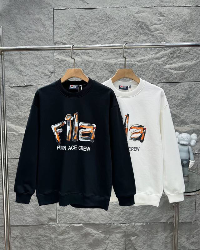 FILA 斐乐秋季新款针织连帽毛圈卫衣休闲情侣款DT913 顶级版本，细节版本1:1复刻 重磅专柜最新款！走一波！绝对私房牛货！380G高克重毛圈材质，厚重感十