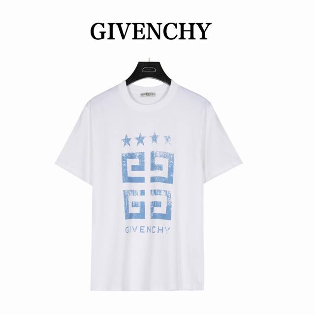 Givenchy 纪梵希褪色四宫格短袖 定制1:1螺纹，面料舒适亲肤无无异感，定制定染面料，纺织密度高，垂感佳，不易变形，厚织感加上紧密纺纱工艺，不会影响面料的