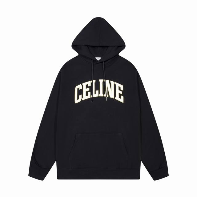 CELINE 赛琳 经典字母logo卫衣 CE经典款属于胶囊系列最火 最有气质 最百搭的一个，论设计，它算是卫衣中最常见的基础款 没有花俏的玩法，以字母设计来点