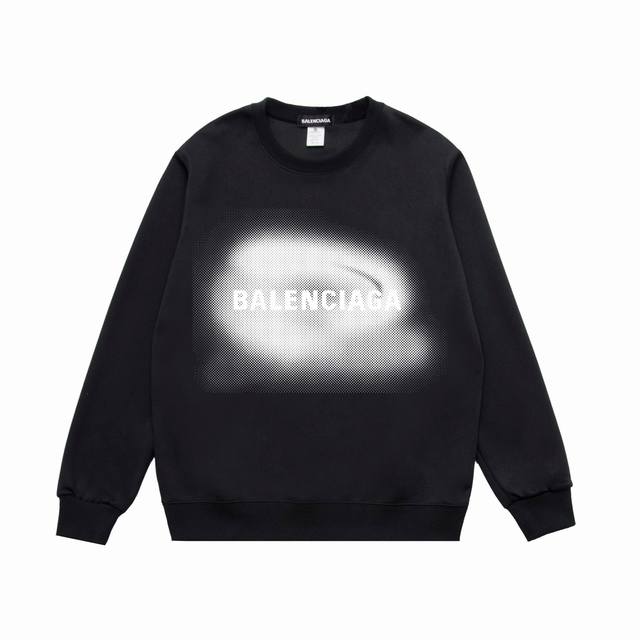 巴黎世家圆领卫衣 BL796 balenciaga巴黎世家卫衣，2024新款巴黎世家款印花卫衣男女同款 颜色： 黑色，白色 尺码M-5XL